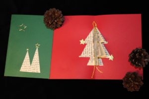 Weihnachtskarte Nr 1 grün oder rot